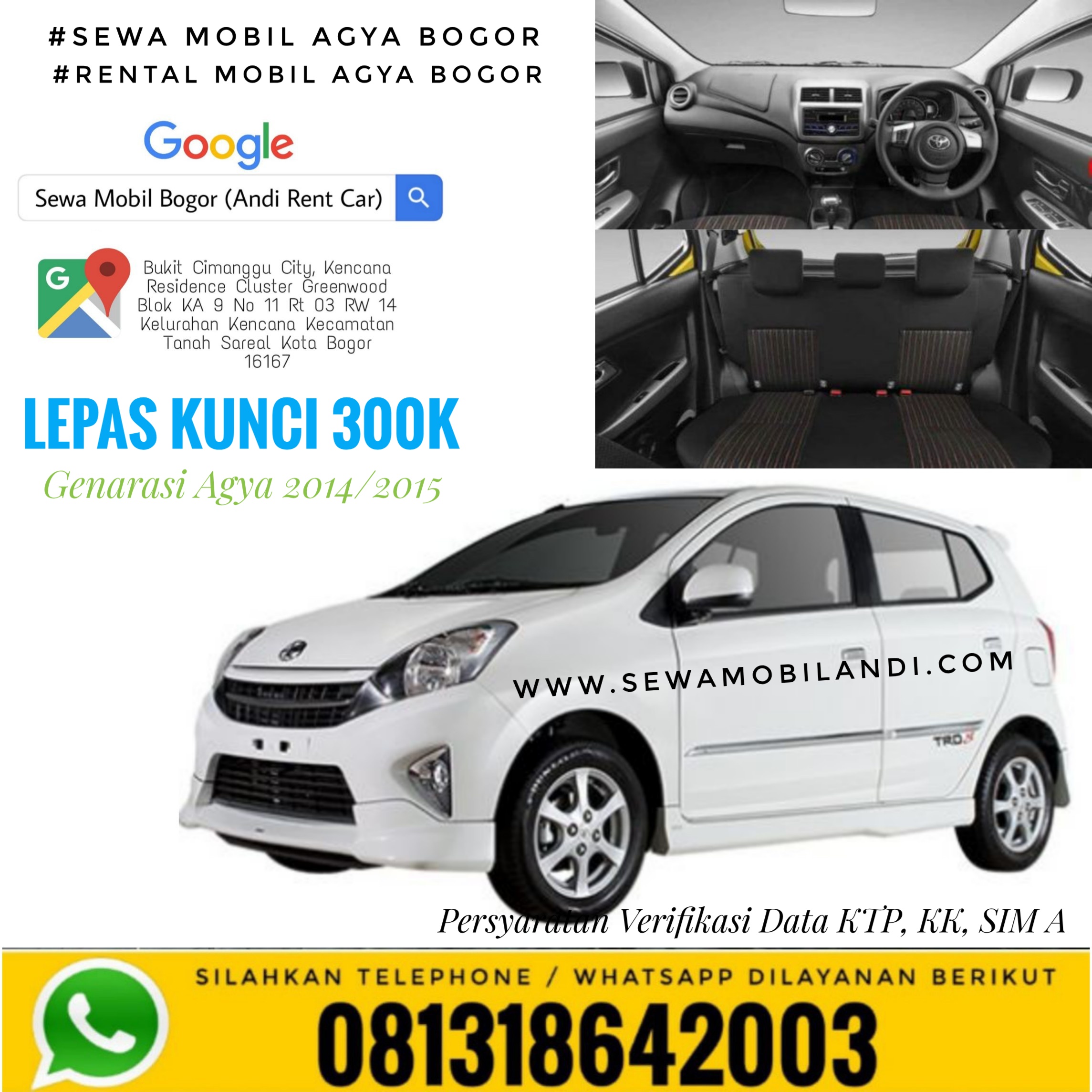 Rental Mobil Agya Surabaya